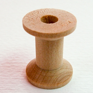 Small wooden spool