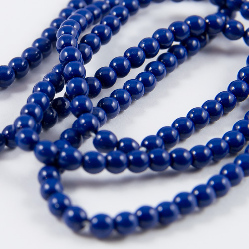 PR10. Perles rondes bleu royal 3mm