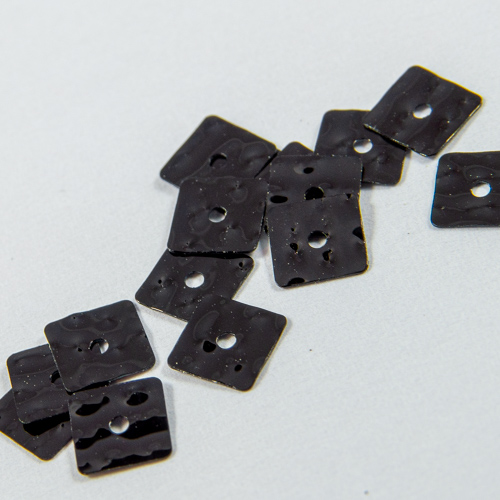 (Loose) Shaped black square flat sequin 5mm