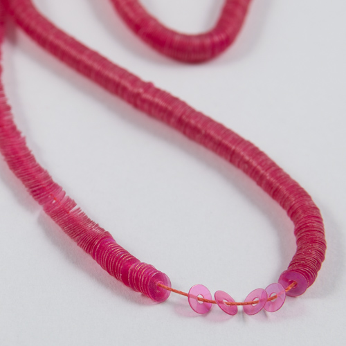 Raspberry transparent iridescentpaillette 3mm