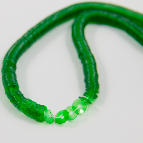 Vivid green transparent lustered cup sequin 4mm