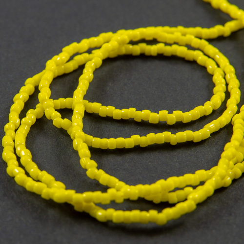 0148 12/0 3-cut bead yellow opaque