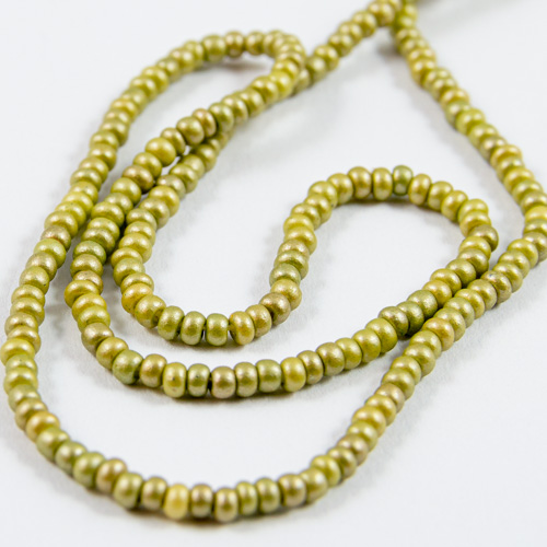 0287 Demi-pompon rocaille 11/0 olive mate perle