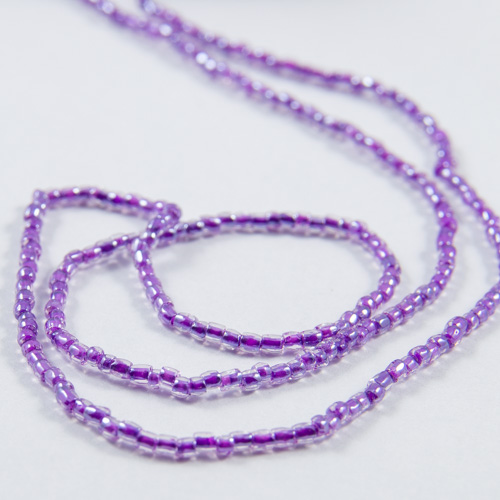 0278 12/0 3-cut bead crystal light purple lined