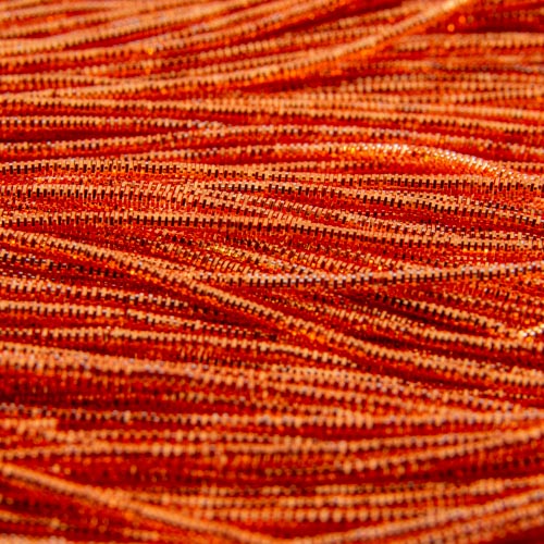 AA03. Orange bright check purl 1.3mm (3 metres)