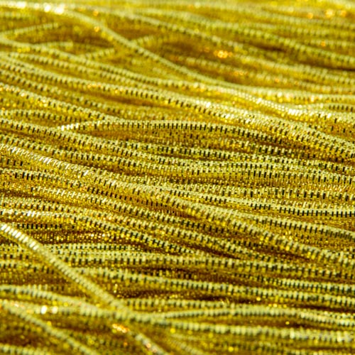 AA140. Cannetille frisée jaune 1.3mm (3 mètres)