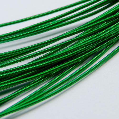 A132. Green color pearl purl