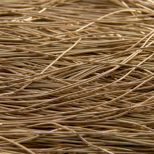 A111. Gold color smooth purl 0.5mm (5 meters)