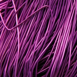 A20. Cannetille lisse brillante fushia/violet (5 mètres)