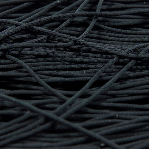 FV03. Black viscose pearl purl 1.2mm (3 meters)