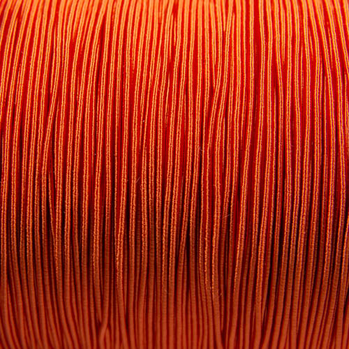 FV62. Orange viscose gimp 1mm (5 meters)