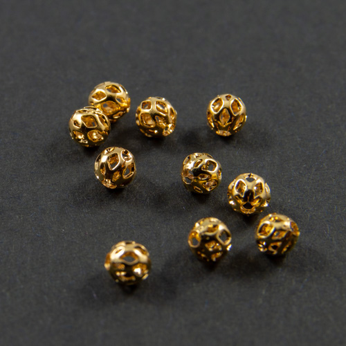 Perles Rondes Plaquées Argent Sur Cuivre - 4mm, 6mm, 8mm - Vente En Gros Pour Création Bijoux