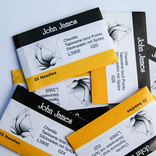 Chenille needles pack
