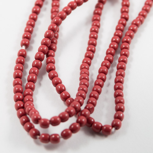 PR11. Round bead dark coral 2mm