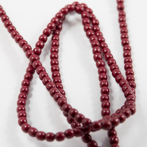 PR13. Perles rondes cranberry 2mm