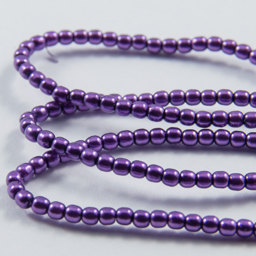 PR25. Perles rondes lilas 2mm