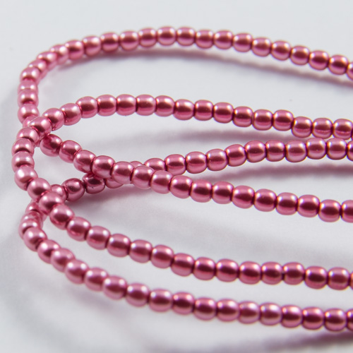 PR32. Perles rondes rose 2mm