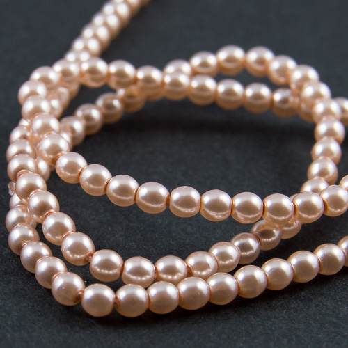 PR36. Perles rondes sable nacré 3mm