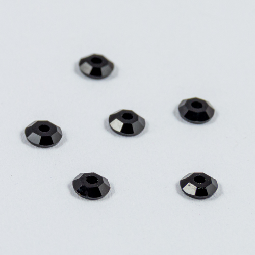 Preciosa Sequins Jet 3mm (x18)